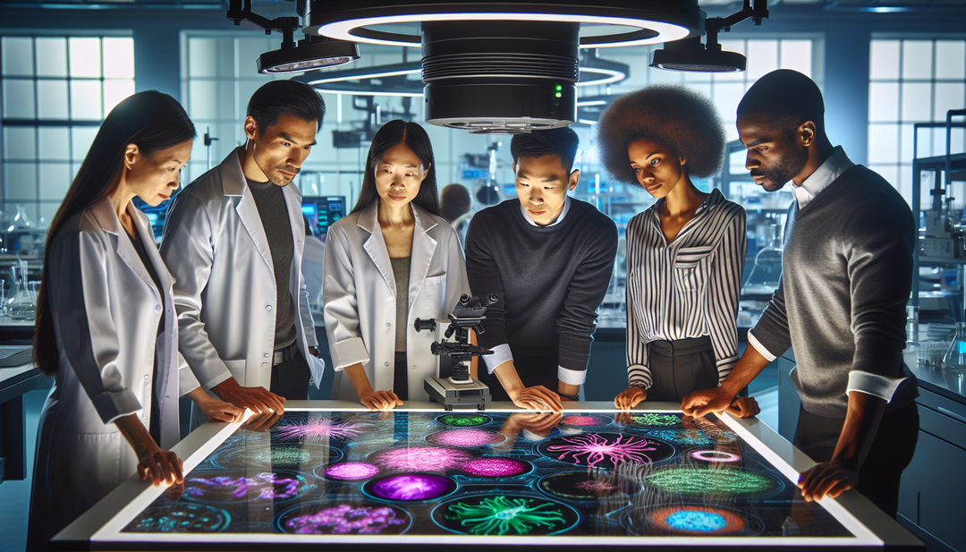 The high-brightness, LED technology-based, brightness-adjustable lighting table developed by Lumispace for bio lab research.